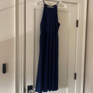 Navy blue lace dress